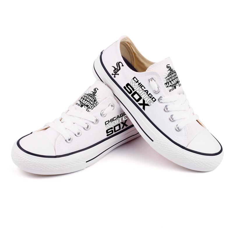 Women's Chicago White Sox Repeat Print Low Top Sneakers 004